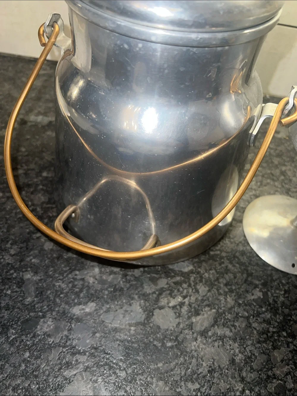 1950’s Wear Ever 16 Cup Aluminum Coffee Percolator with Copper Tone Handle